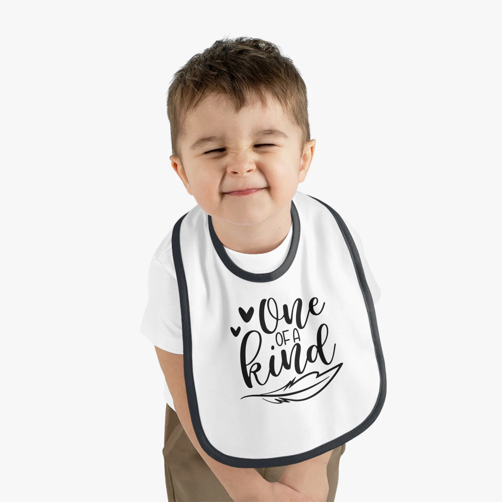 One of a Kind Baby Bib, Cute Jersey Bib, Unique Baby Gift, Toddler Bibs, [...]
