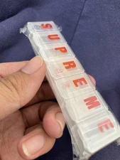 Supreme Weekday Pillbox Organizer SS15 Rare NEW
