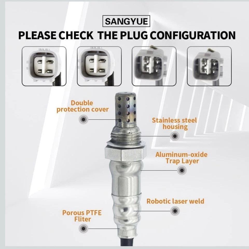 4 件上游/下游氧 O2 传感器适用于雷克萨斯 GX470 丰田 4Runner 2003 2004 — 第 2/3 张图片