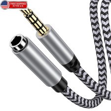 6Ft Headphone Extension Cable 3.5mm Male to Female Stereo Audio Cord for Headset