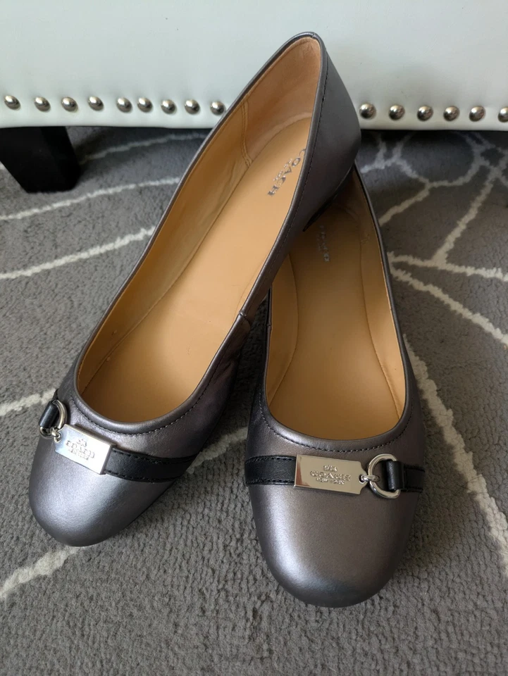 Оловянные балетки Coach Ultman Metcalf с эмблемой логотипом деталь Suze 11 - Изображение 3 из 4