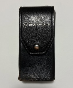 Vintage Motorola Radio Leather Case Genuine Leather Belt Loop, 6"x3"x1.5"