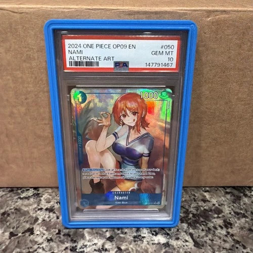 2024 One Piece English OP09-050 Nami Alternate Art Rare PSA 10 GEM MINT