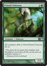 LP Prized Unicorn - Magic 2011 M11 MTG