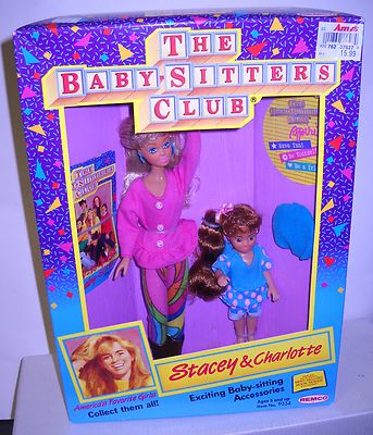#4782 NRFB Vintage REMCO The Babysitters Club Stacey & Charlotte Dolls