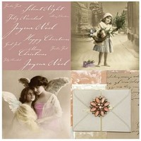 "20 Servietten\"Angel Wings\"Engel FlüGel Nostalgie*Vintage*Weihnachten*Brief*33X33"