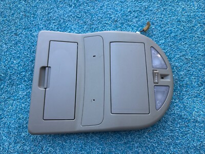   08-15 NISSAN TITAN OVERHEAD ROOF CONSOLE COMPARTMENT LIGHT GRAY GREY