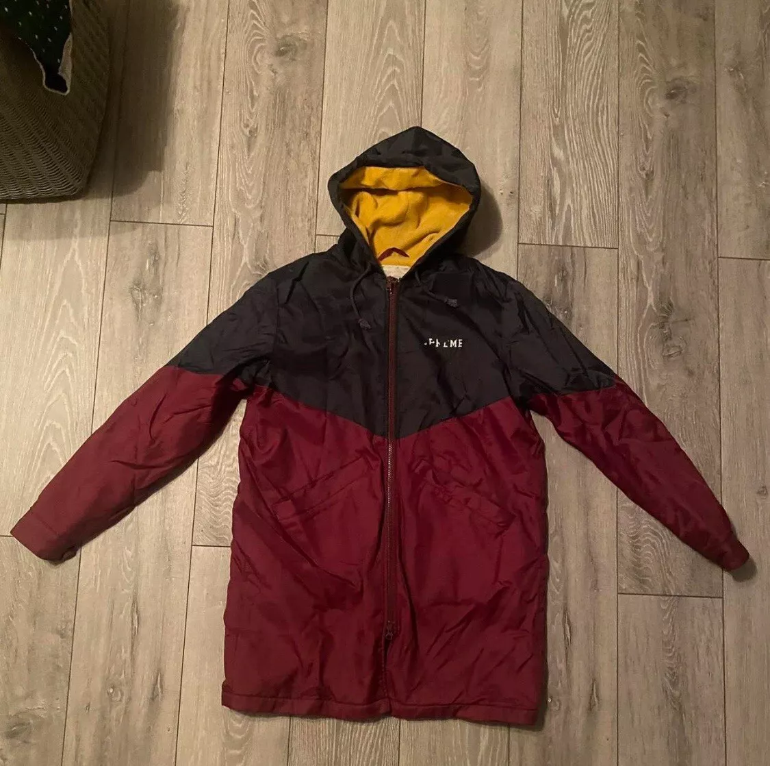 Veste parka Supreme FW15 bordeaux et marine 