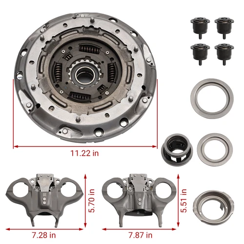 Transmission Dual Clutch Fork Kit 6DCT250 DPS6 For Ford FOCUS Fiesta 2012-2019 - Picture 6 of 13