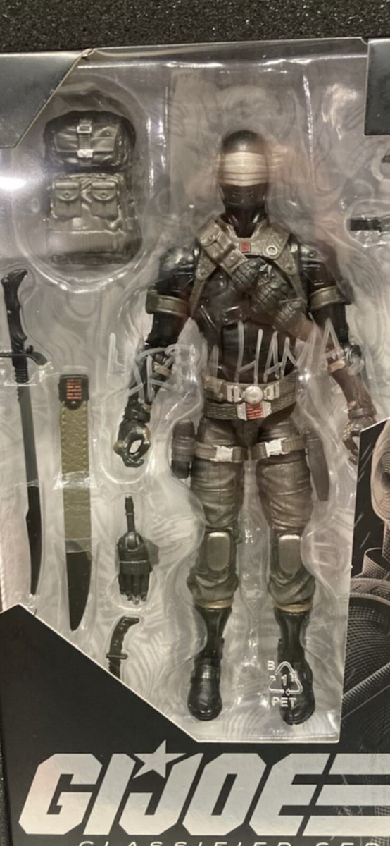 GI Joe Classified Series Snake Eyes 00 W/Ninja Rack & Signed By