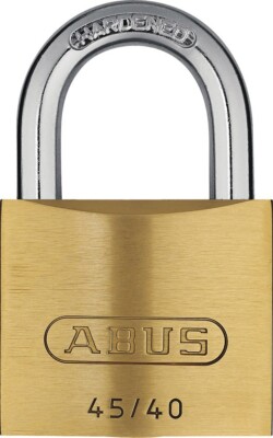 Zylindervorhangschloss 45/40 Schlosskörper-B.39mm MS versch.-schl.ABUS