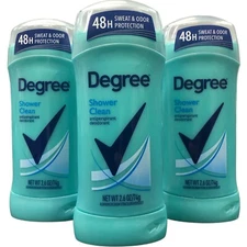 3 Pack Degree Original Antiperspirant Deodorant 48-Hour Sweat Women Stick 2.6 oz
