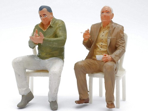 Set Caffetteria Sedute Scala G 1:22,5 Figurine Iberplace 40007 Persone Modellismo - Foto 6 di 7