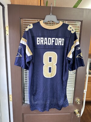 Authentic St. Louis Rams #8 Sam Bradford NFL Football Jersey Los