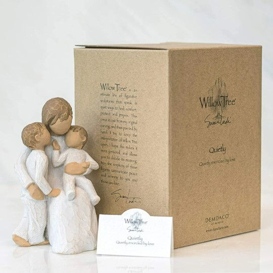 Willow Tree Figurine, Quietly, Sculpted Hand-Painted Figure 26100