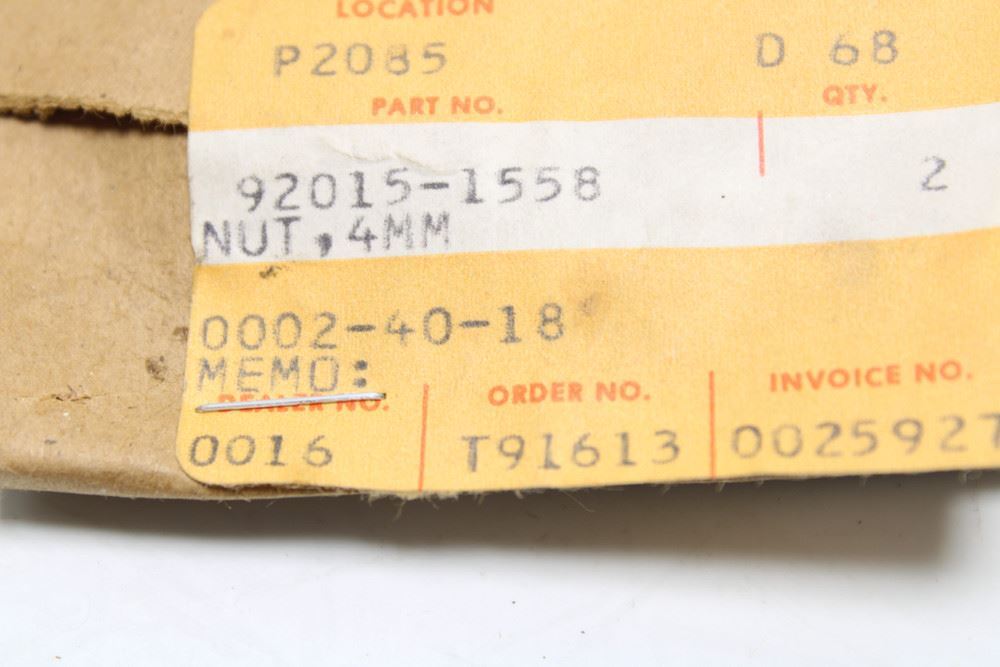 Kawasaki ZX1000 1986-1987 92015-1558 NUT,4MM (Pair) | eBay