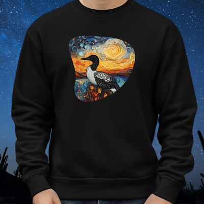 Seetaucher Van Gogh Sweatshirt Kuschelig und Perfekt für jeden Anlass Sbis4XL