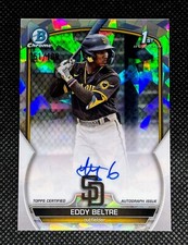 2023 Bowman Chrome Eddy Beltre 1st Atomic Refractor Auto #/100 CPA-EB