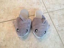 Plush Shark Slippers Women's Size S 5-6