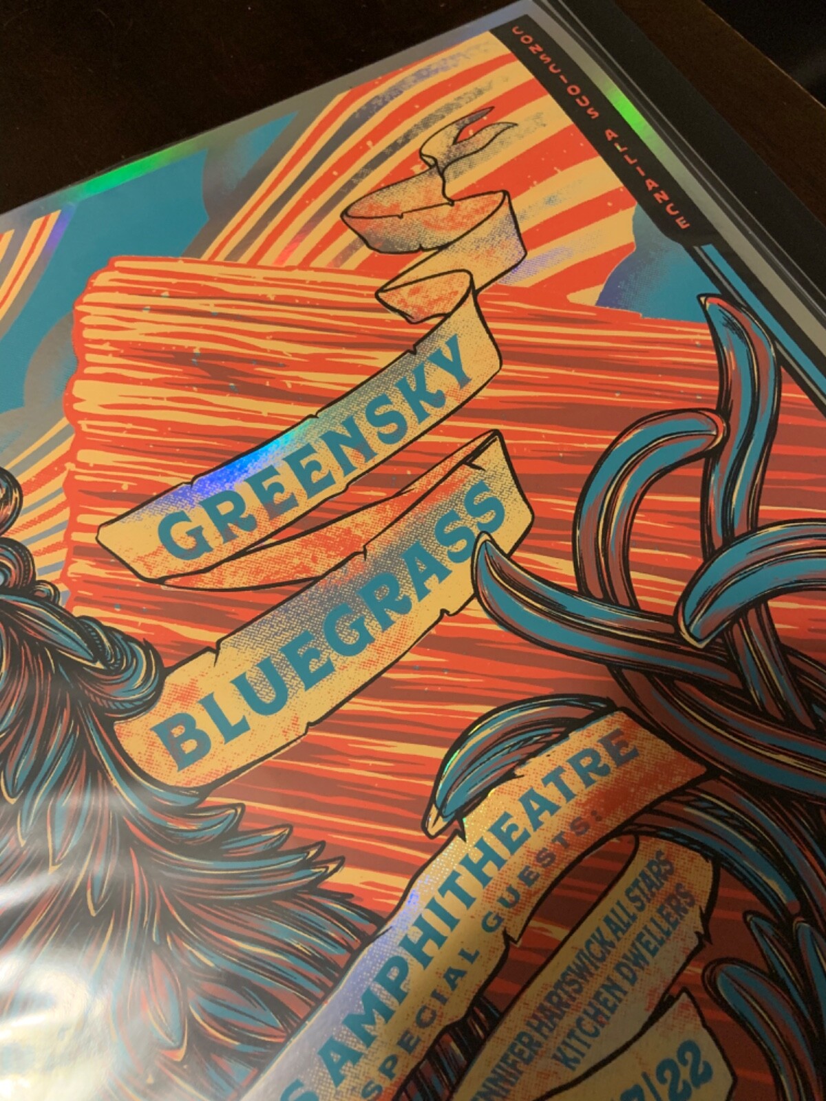 Greensky BlueGrass Concious Alliance FOIL Dillon Amphitheater