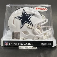 Dallas Cowboys Speed Mini Helmet Riddell NFL Licensed WHITE ALTERNATE New!