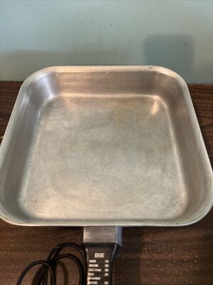 Vintage West Bend Electric Skillet Fryer Pink 3200 E Square Tested
