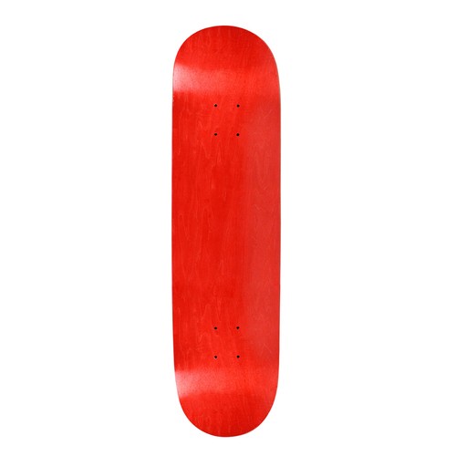 Blank Skateboard Deck - 8 in - Stain Red w/Jessup Grip - Picture 3 of 5