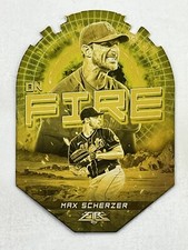 Max Scherzer 2022 Topps Fire En Fuego Gold Minted #EF-21 MLB On Fire Die-Cut