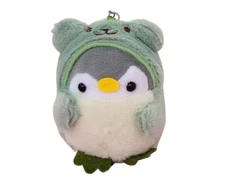 Cute Green Penguin Kawaii Plush Keychain Bag Charm Cute Mascot Toy Cartoon
