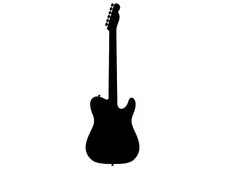 Guitar Silhouette Vinyl Decal for Car Sticker Waterproof
