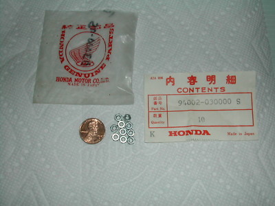 GENUINE Honda NOS 94002-10200-0S NUT, HEX (10 TINY NUTS) | eBay