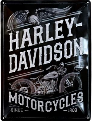 Nostalgic-Art - Blechschild Metallschild 30x40 cm - Harley-Davidson Motorcycles