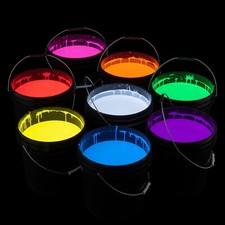 milo UV Party Paint  5 Gallon Bucket  Fluorescent Event Paint  Various Colors