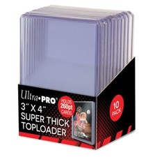 (10-Pack) Ultra Pro Super Thick 260pt Topload Card Holders For Very Thick Cards