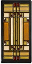 Frank Lloyd Wright Skylight (Brown) 4″×8″ Decorative Tile