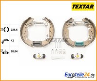 Bremsbackensatz Shoe Kit Pro Textar 84065400 FüR Fiat Linea