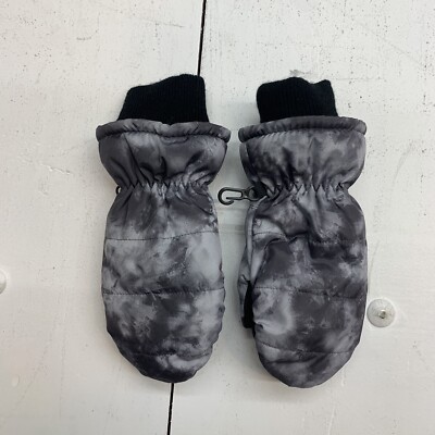 Kids Grey Winter Mittens Size Small