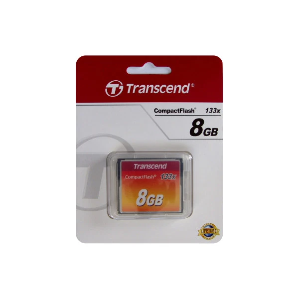 Transcend 8GB 133x Compact Flash Memory Card For Nikon Canon, TS8GCF133 - Image 3 of 3