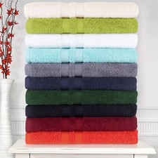 Juego de toallas de algodón de 6 piezas ultra suaves absorbentes secado rápido toallas surtidas sólidas