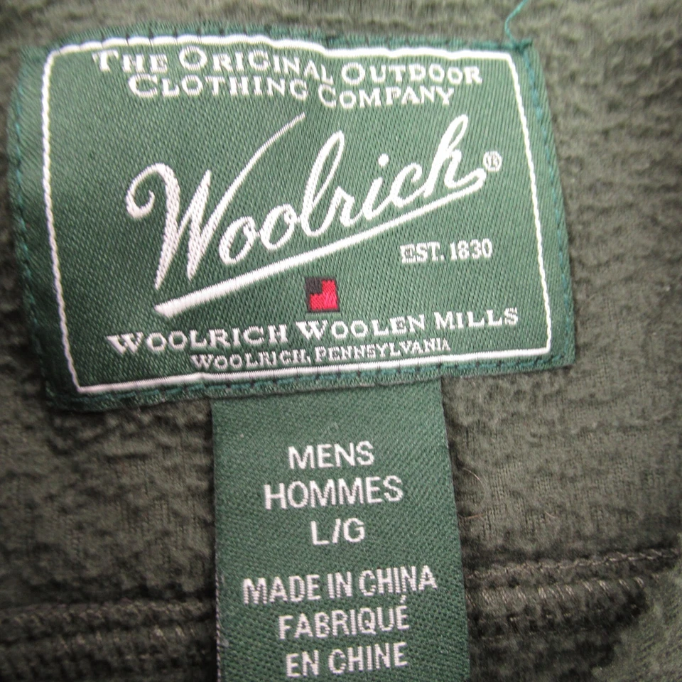 Woolrich Jacket Mens Large Full Zip Long Sleeve Outdoor Lightweight Fleece - Image 3 of 4
