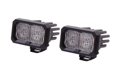 Diode Dynamics SS2 Pro White Fog Light Pod Set W/ Amber Backlight W/ Harness