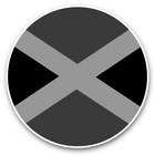 2 x Vinyl Stickers 25cm (bw) - Jamaica Flag  #41736