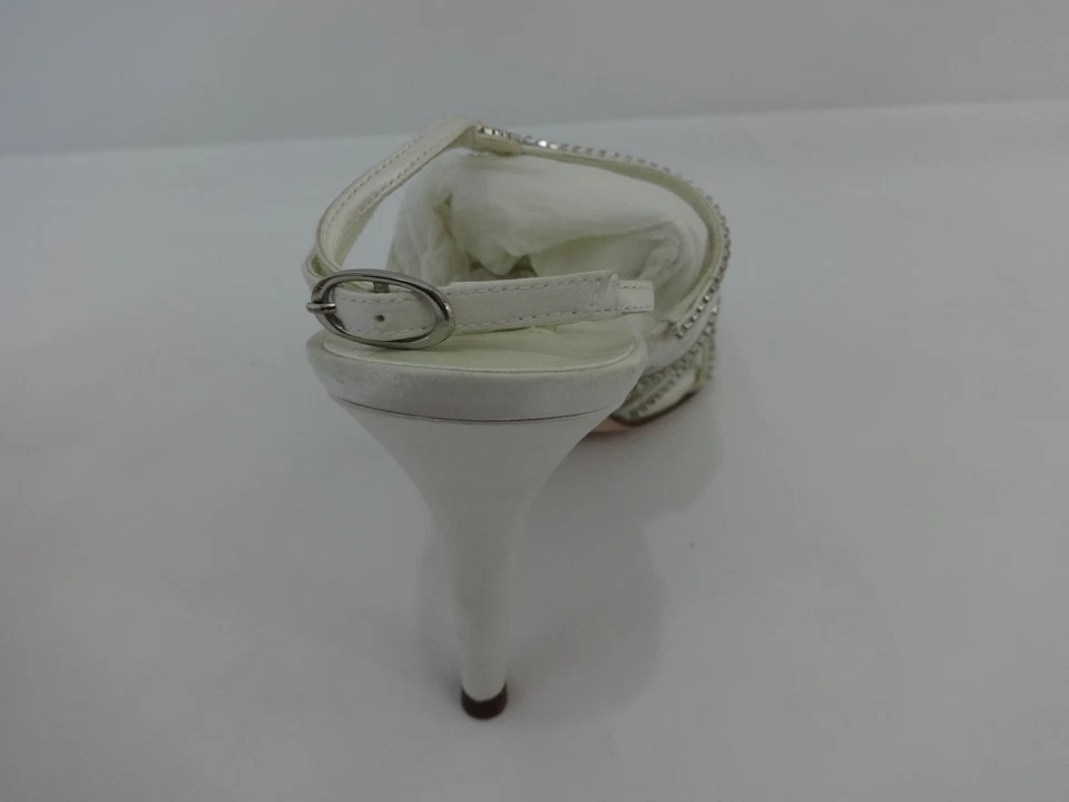 NEW Diane Lynn by Saugus Shoe Brie 41075D White Silk Size: 7 D - Image 4 of 4