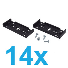 7 Sets Vorne + Hinten YOU.S Rahmenlose KFZ Kennzeichenhalter Nummernschildhalter