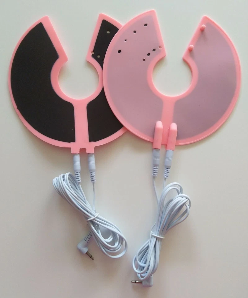 1 Paar Brustelektroden Silikon bipolar Reizstrom E-STIM ESTIM TENS EMS EROSTEK