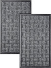 Front Door Mats, 2 Pc Set, 29.5 X 17, All Weather Entry and Back Yard, Indoor an