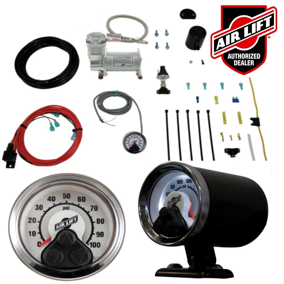 Air Lift LoadLifter5000 bolsas resortes neumáticos y compresor para Silverado Sierra 1500  Foto 2 de 4