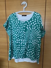 STEFFEN SCHRAUT Shirt Havanna Gr. 46 Weiß mit grünen Punkten