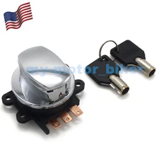 Chrome Ignition Key Switch Kit for Harley FLHRI ROAD KING 1996-2006 71313-96A