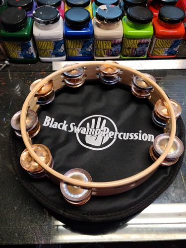 Black Swamp Percussion TSPD-CHBRZ Session Tambourine W/case - Foto 2 di 2